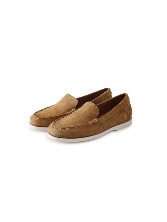 Camelfarbener Velours-Loafer von Ralph Lauren