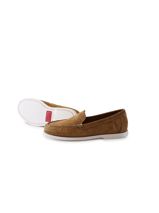 Camelfarbener Velours-Loafer von Ralph Lauren – Ansicht 3