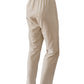 Cream-colored baby corduroy trousers with subtle lurex threads