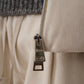 Cream-colored baby cord vest with subtle lurex threads