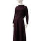 Bordeaux-colored cashmere turtleneck