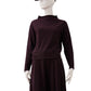 Bordeauxfarbenes Cashmere-Basecap