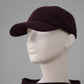 Bordeauxfarbenes Cashmere-Basecap