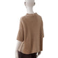 Sand-colored turtleneck made of cashmere and silk