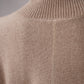 Sand-colored turtleneck made of wool and cashmere