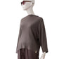 Taupe colored turtleneck wool sweater