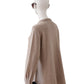 Sand-colored overshirt made of cashmere and cotton