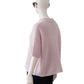 Rosafarbener Turtleneck aus Cashmere und Seide