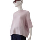 Rosafarbener Turtleneck aus Cashmere und Seide