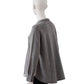 Grey overshirt made of cashmere and cotton