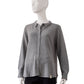 Grey overshirt made of cashmere and cotton