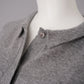 Grey overshirt made of cashmere and cotton