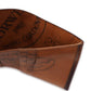 Braune Cordovan-Geldbörse "Marble Color 8"