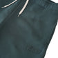Bottle green sweat Bermuda shorts