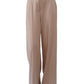 Sandfarbene, weite Hose