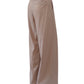 Sandfarbene, weite Hose
