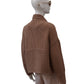 Camel-colored, chunky knit cardigan