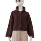 Chocolate brown wool jacket