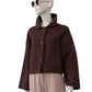 Chocolate brown wool jacket