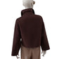 Chocolate brown wool jacket