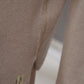 Sand-colored cashmere and silk cardigan