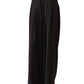 Black, wide trousers