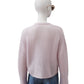 Rosafarbene Strickjacke aus Cashmere und Seide