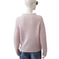 Rosafarbener Turtleneck aus Cashmere und Seide