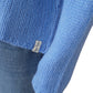 Blue cashmere and silk turtleneck
