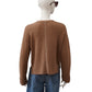 Haselnussfarbene Strickjacke aus Cashmere und Cotton