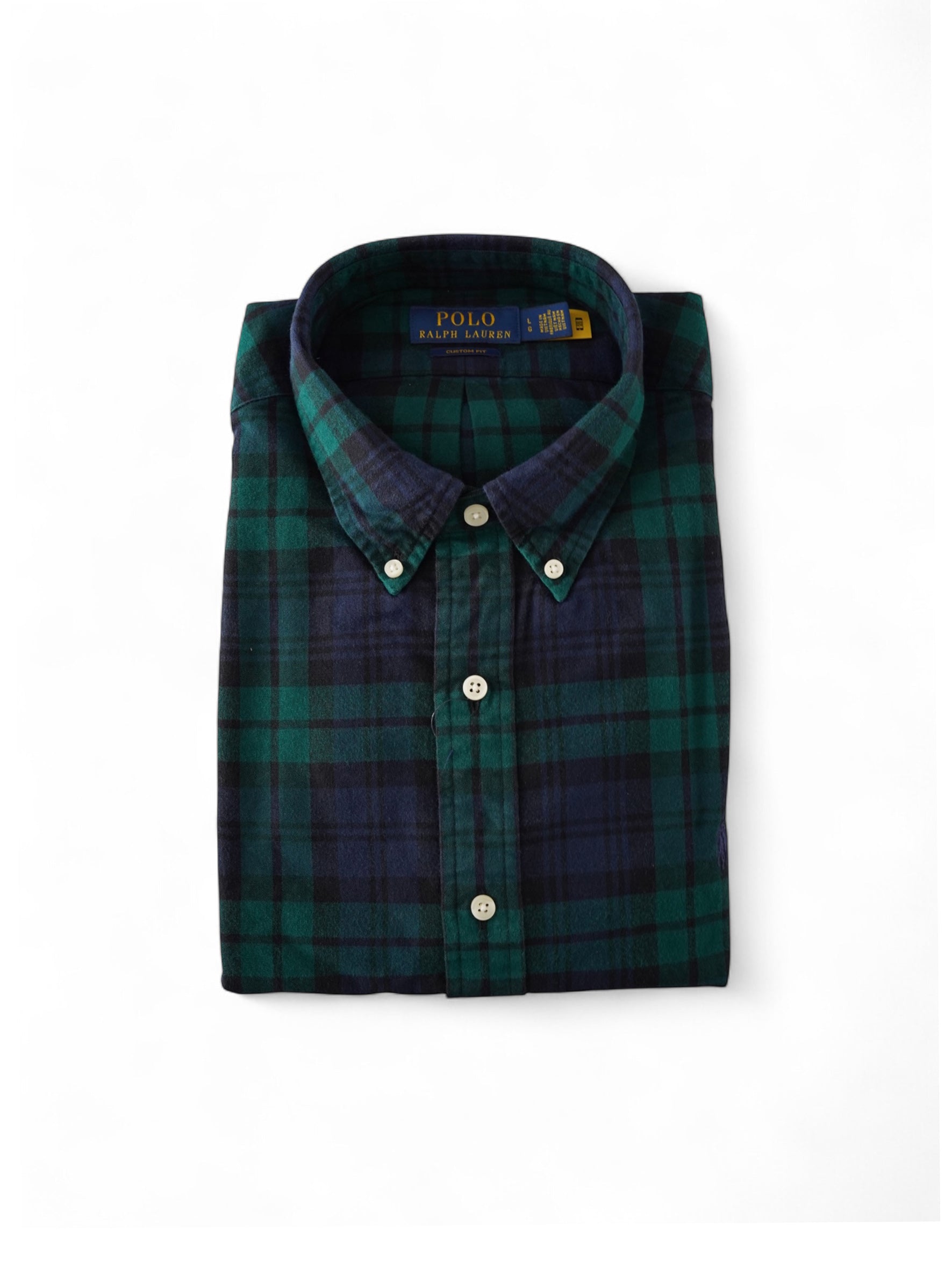 Hemd im Black-Watch-Karo mit Button-Down-Kragen
