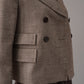 Brauner, strukturierter Blazer