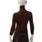 Dunkelbrauner, leichter Rollkragenpullover