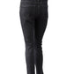 Antrazithfarbene, leicht verkürzte Jeans "Skinny Pusher"