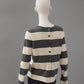 Grey/cream sweater with button details