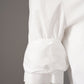 White blouse with shortened sleeves