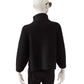 Schwarze Strickjacke aus Wolle und Cashmere