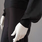 Schwarzer Turtleneck mit Ballonarm