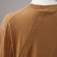 Camelfarbener Woll-Roundneck