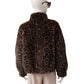 Fake-Fur Leo-Print Jacke