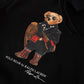 Black hoodie "Polo Bear"