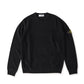 Schwarzer Stretch-Roundneck