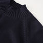 Dark blue turtleneck
