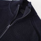 Dunkelblaue Strickjacke "Ghost-Piece"