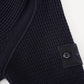 Dunkelblaue Strickjacke "Ghost-Piece"