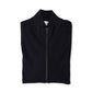 Schwarze Stretch-Strickjacke