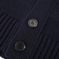 Dunkelblaue Strickjacke