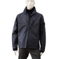 Tintenblaue, wattierte Coach-Jacke
