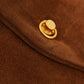 Cognacfarbene Velour-Tasche