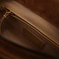 Cognacfarbene Velour-Tasche